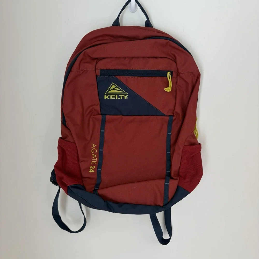 Kelty Agate 24L Daypack Backpack Red Navy Backpack School Work Camping Hiking